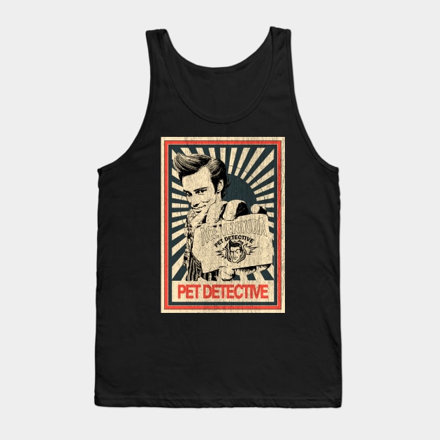 vintage Poster Pet Detective /// Ace Ventura Tank Top by Odd Even